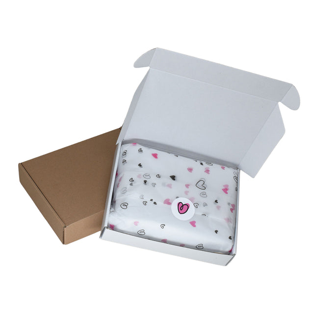 Self-adhesive label/sticker with Model 8B Love