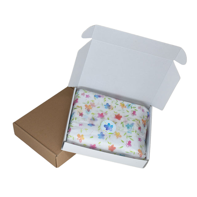 Self-adhesive label/sticker with Pattern 13A Floral