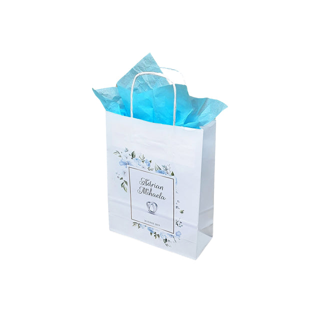 Pungi de Hârtie cu Modele de Nuntă - Model 1 18 x 22(H) x 8cm