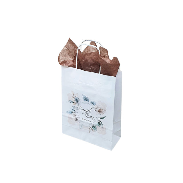 Pungi de Hârtie cu Modele de Nuntă - Model 12 18 x 22(H) x 8cm