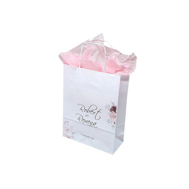 Pungi de Hârtie cu Modele de Nuntă - Model 6 18 x 22(H) x 8cm
