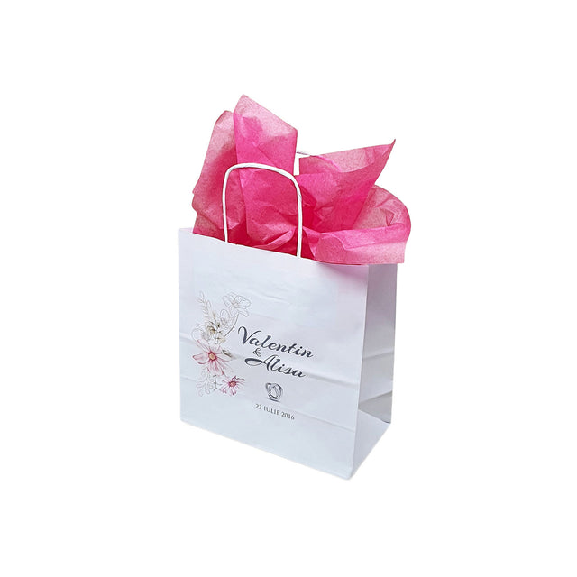 Pungi de Hârtie cu Modele de Nuntă - Model 15 20 x 21(H) x 10cm