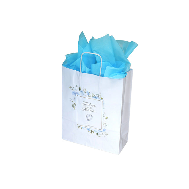 Pungi de Hârtie cu Modele de Nuntă - Model 1 22 x 31(H) x 10cm