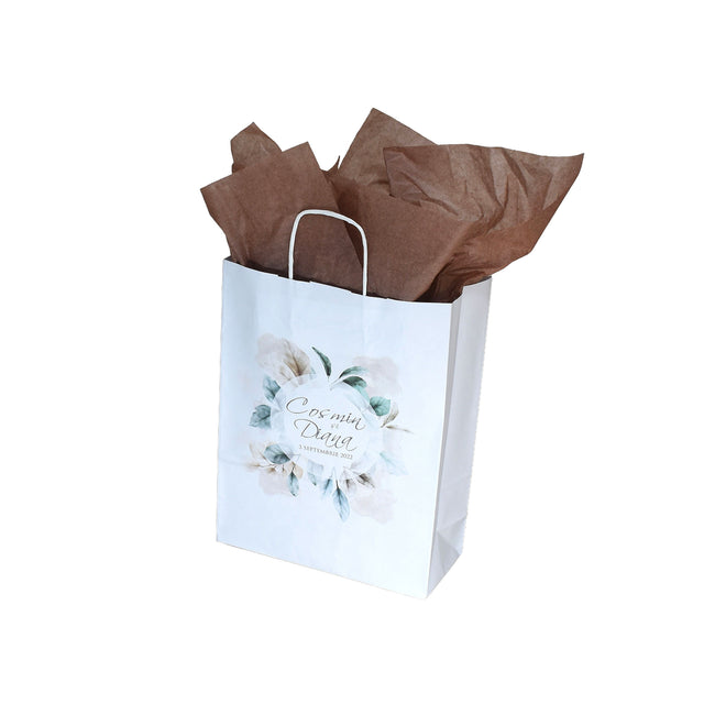 Pungi de Hârtie cu Modele de Nuntă - Model 12 22 x 31(H) x 10cm