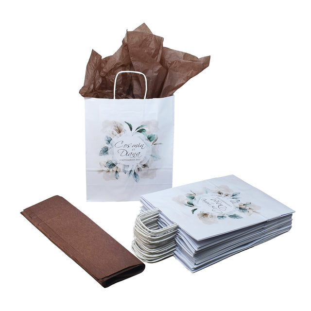 Pungi de Hârtie cu Modele de Nuntă - Model 12 22 x 31(H) x 10cm