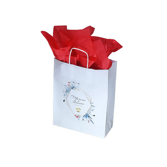 Pungi de Hârtie cu Modele de Nuntă - Model 17 22 x 31(H) x 10cm