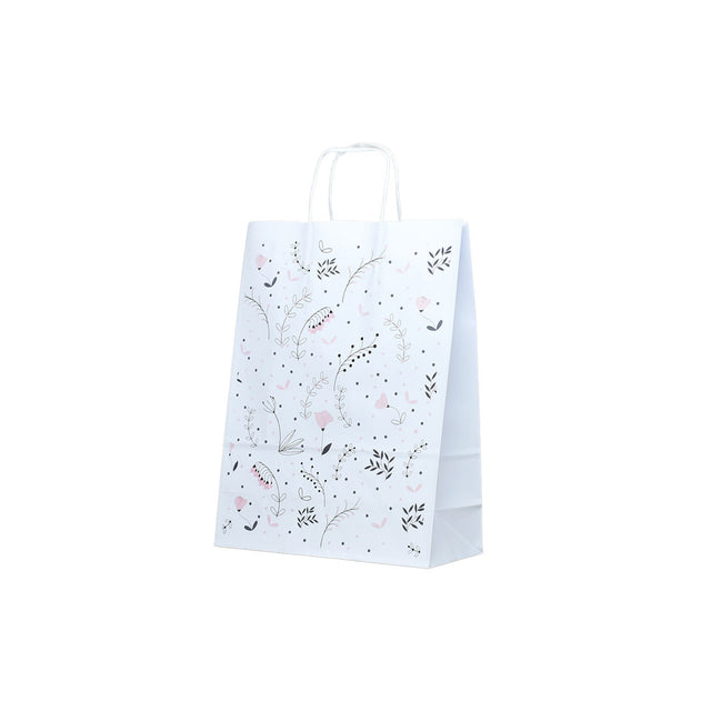 Hartes Kraftpapier mit Modell 3 Floral 18 x 24(H) x 7cm
