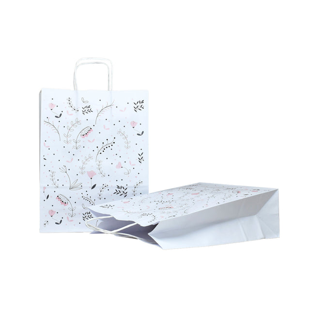 Hartes Kraftpapier mit Modell 3 Floral 18 x 24(H) x 7cm
