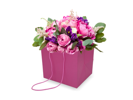 Punga hartie flori (roz) 5