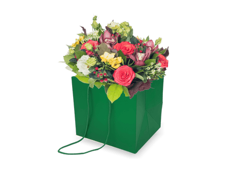 Punga hartie flori (verde) 5