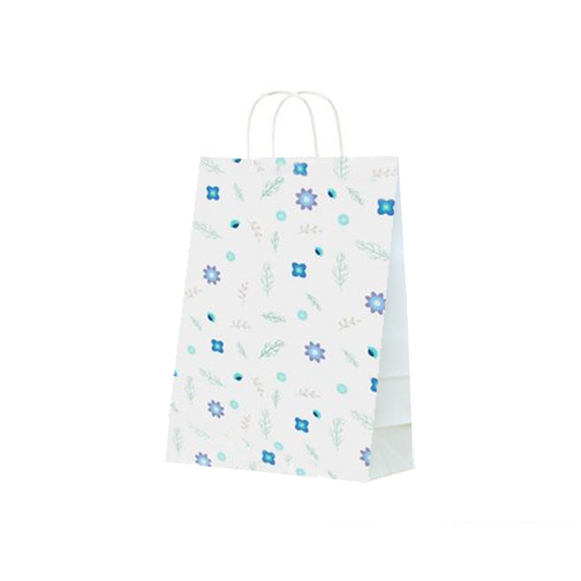 Pungă Hârtie Kraft cu Model 1 Floral 24 x 31(H) x 10cm