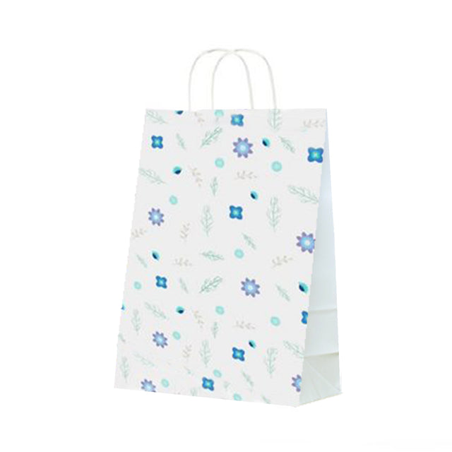 Pungă Hârtie Kraft cu Model 1 Floral 32 x 41(H) x 12cm