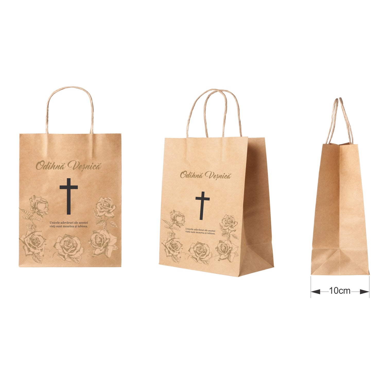 Hochwertiges NATUR-Kraftpapier für Parastase, Komfort und Haltbarkeit – Modell 2 24 x 31 (H) x 10 cm