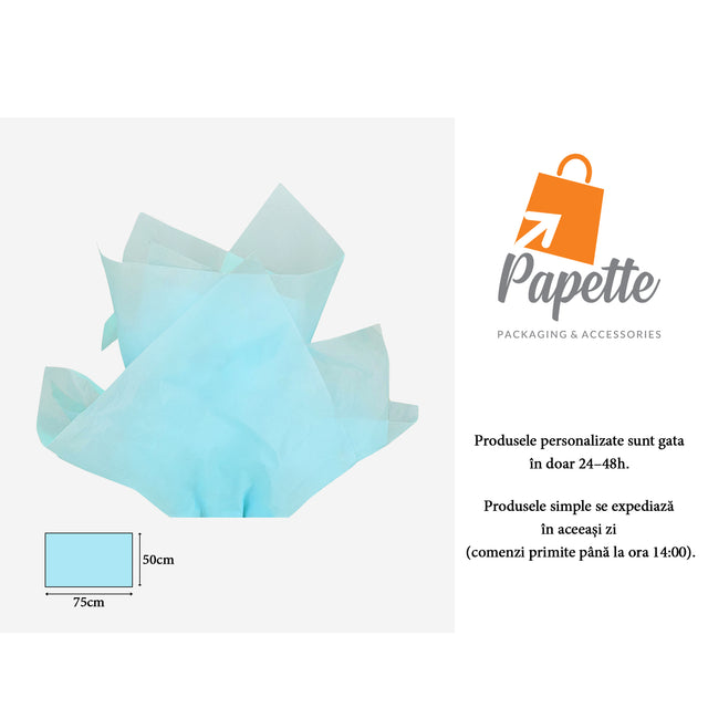 Seidenpapier 17g ARCTISBLAU - 50 x 75cm
