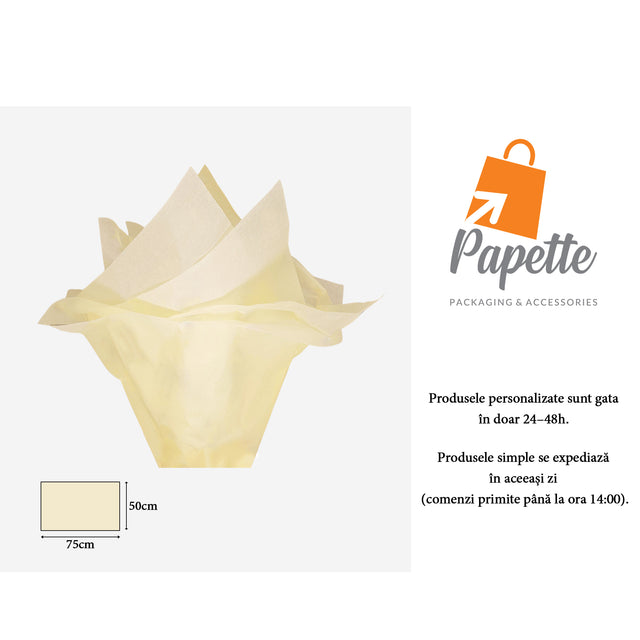 Seidenpapier 17g IVORY - 50 x 75cm