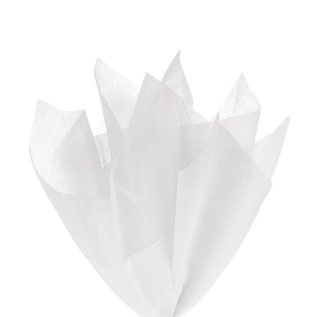 Hârtie de mătase albă, aranjament tip evantai, 17g/m² – dimensiune 50x75cm