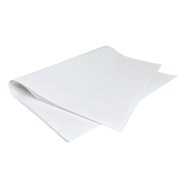 Hârtie de mătase albă, top de coli 38g/m² – dimensiune 50x75cm