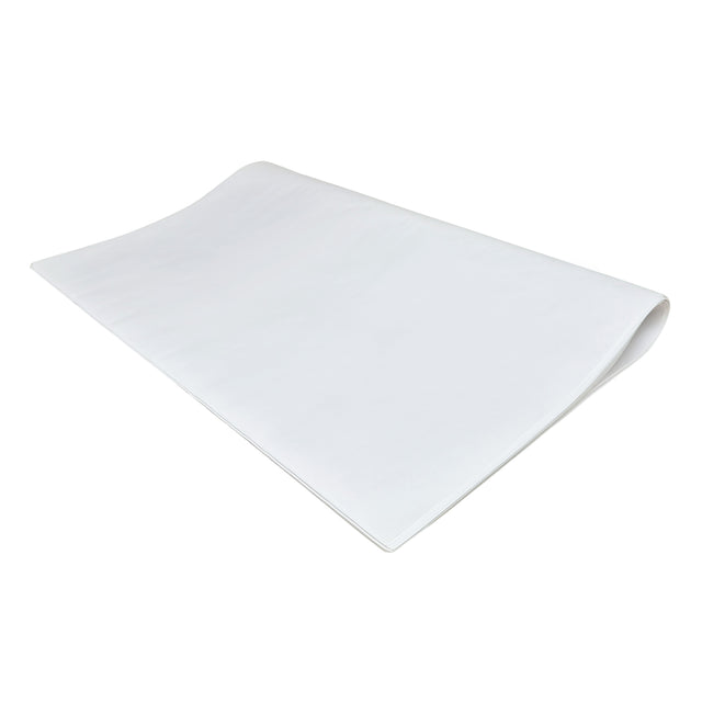 Hârtie de mătase albă, top de coli pliate 38g/m² – dimensiune 50x75cm