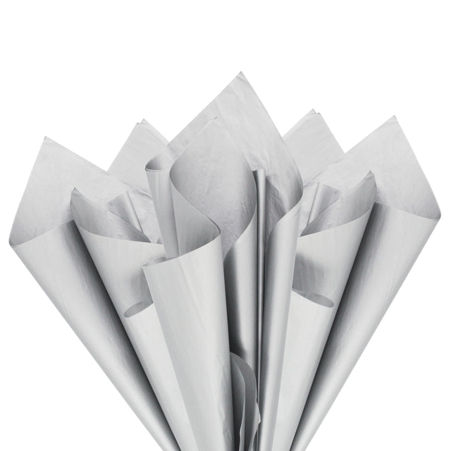 Hârtie de mătase 17g SILVER METALIZED - 50 x 75cm