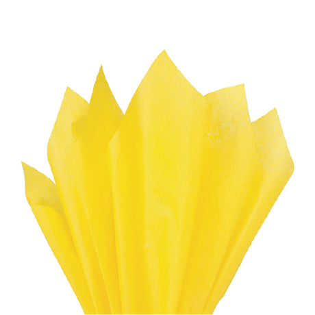 Hârtie de mătase galbenă, aranjament evantai, 17gr – dimensiune 50x75cm