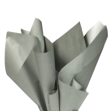 Hârtie de mătase gri, aranjament evantai, 28g/m² – dimensiune 50x75cm