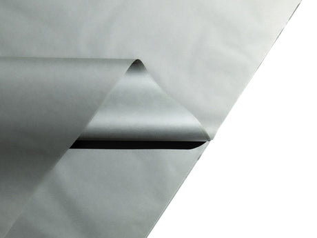 Hârtie de mătase gri, top de coli pliate, 28g/m² – dimensiune 50x75cm