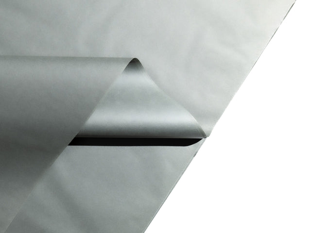 Hârtie de mătase gri, top de coli pliate, 28g/m² – dimensiune 50x75cm