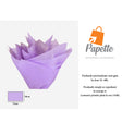 Aranjament cu evantai din hârtie mătase lavandă, 17g/m² – dimensiune 50x75cm