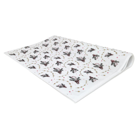 Hârtie de mătase model Crăciun Candy Cane Swirl, top de coli pliate 17 g/m² – dimensiune 50x75cm