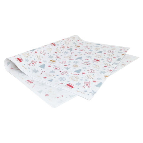 Hârtie de mătase model Crăciun Candy Chaos, top de coli 28 g/m² – dimensiune 50x75cm