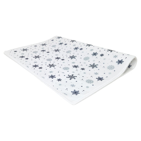 Hârtie de mătase model Crăciun Frosty Midnigh, top de coli pliate 17 g/m² – dimensiune 50x75cm