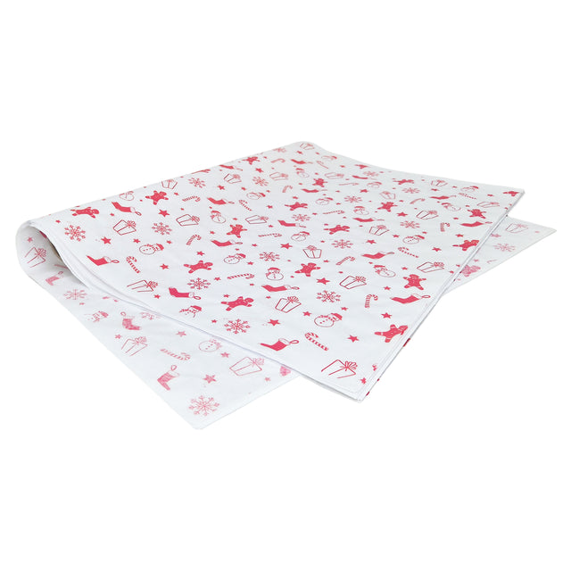 Hârtie de mătase model Crăciun Gingerbread Parade, top de coli 28 g/m² – dimensiune 50x75cm
