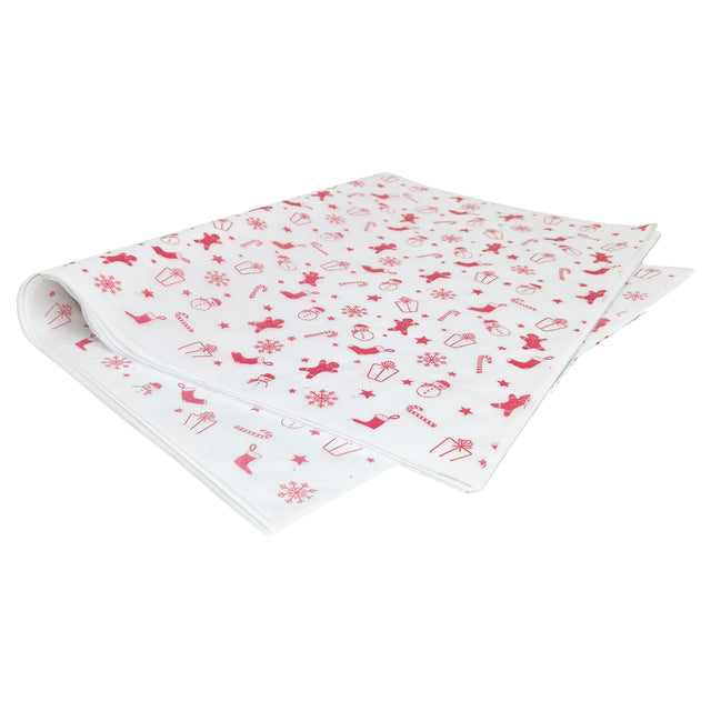 Hârtie de mătase model Crăciun Gingerbread Parade, top de coli 17 g/m² – dimensiune 50x75cm