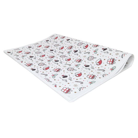 Hârtie de mătase model Crăciun Jolly Reindeer, top de coli pliate 28 g/m² – dimensiune 50x75cm