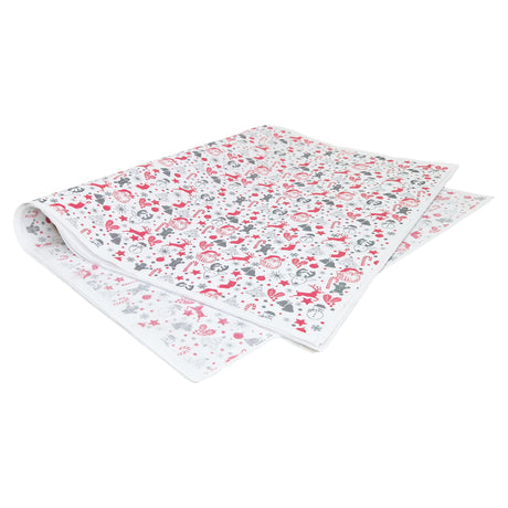 Hârtie de mătase model Crăciun Santa Party, top de coli 28 g/m² – dimensiune 50x75cm