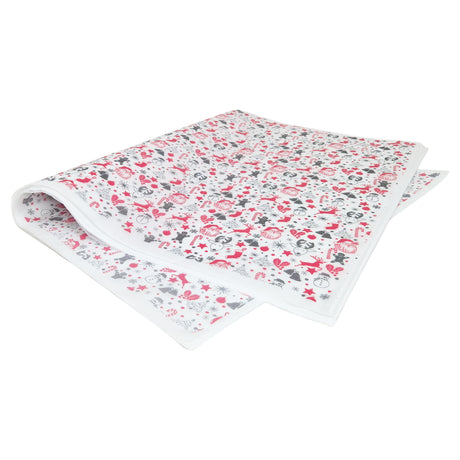 Hârtie de mătase model Crăciun Santa Party, top de coli 17 g/m² – dimensiune 50x75cm