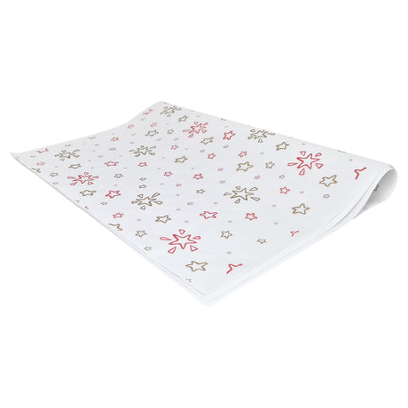 Hârtie de mătase model Crăciun Star Sprinkle, top de coli pliate 28 g/m² – dimensiune 50x75cm