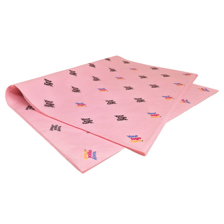 Hârtie de mătase personalizată roz deschis, teanc de coli 17g/m² – dimensiune 50x75cm
