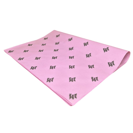 Hârtie de mătase personalizată roz pastel, top de coli pliate 28g/m² – dimensiune 50x75cm