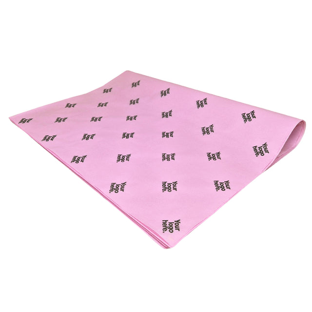 Hârtie de mătase personalizată roz pastel, top de coli pliate 28g/m² – dimensiune 50x75cm