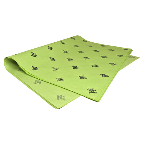 Hârtie de mătase personalizată verde-lime, top de coli 28g/m² – dimensiune 50x75cm
