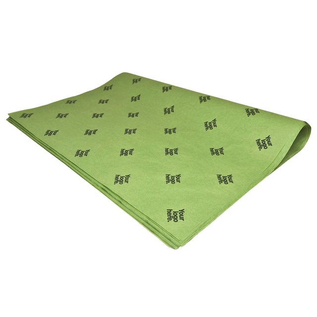 Hârtie de măsline personalizată verde-măsliniu, top de coli pliate 28g/m² – dimensiune 50x75cm