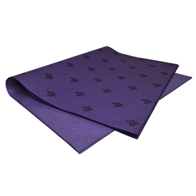 Hârtie de mătase personalizată violet, top de coli 28g/m² – dimensiune 50x75cm
