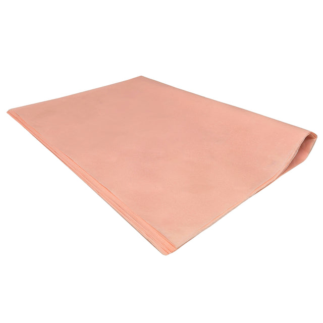 Hârtie de mătase culoarea piersicii, top de coli pliate 17g/m² – dimensiune 50x75cm