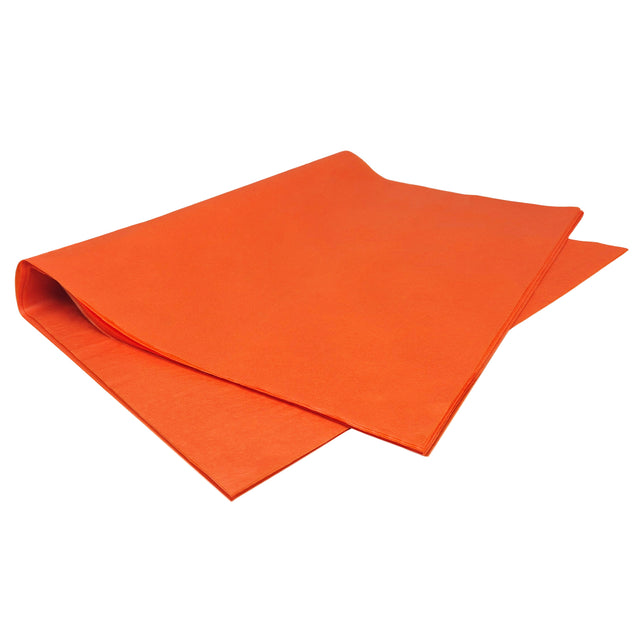Hârtie de mătase portocalie, top de coli 17g/m² – dimensiune 50x75cm