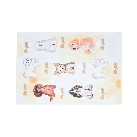 Hârtie de mătase model Puppy Parade, foaie deschisă, 17g/m² – dimensiune 50x75cm