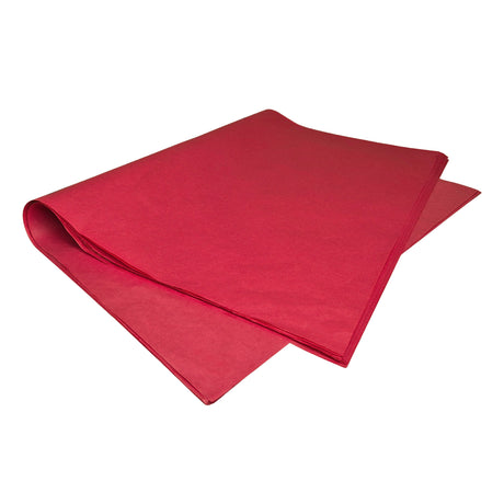 Hârtie de mătase roșie, top de coli 28g/m² – dimensiune 50x75cm