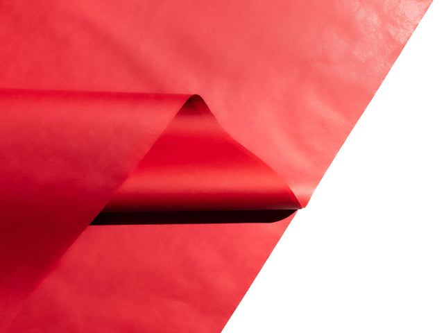 Hârtie de mătase roșie top de coli pliate, 28g/m² – dimensiune 50x75cm
