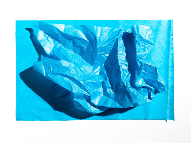 Hârtie de mătase turcoaz, coală deschisă pentru ambalat, 28g/m² – dimensiune 50x75cm