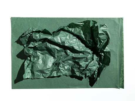 Hârtie de mătase verde închis, coală deschisă pentru ambalat, 28g/m² – dimensiune 50x75cm